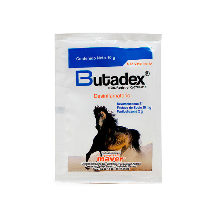 Butadex sobre 10g desinflamatorio caballos