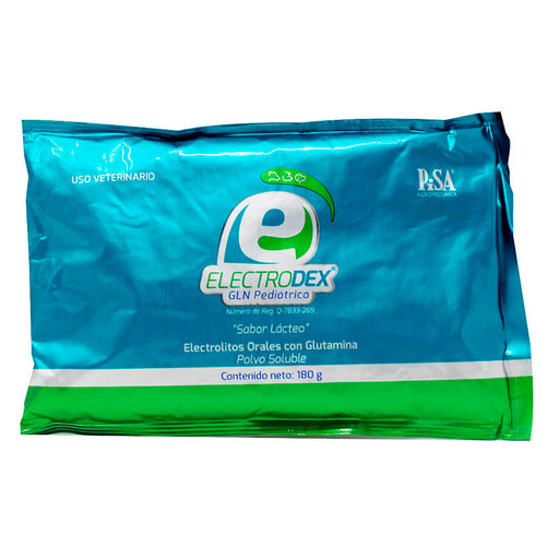 Electrodex GLN polvo soluble elctrolitos para animales perros vacas puercos aminoacidos sobre
