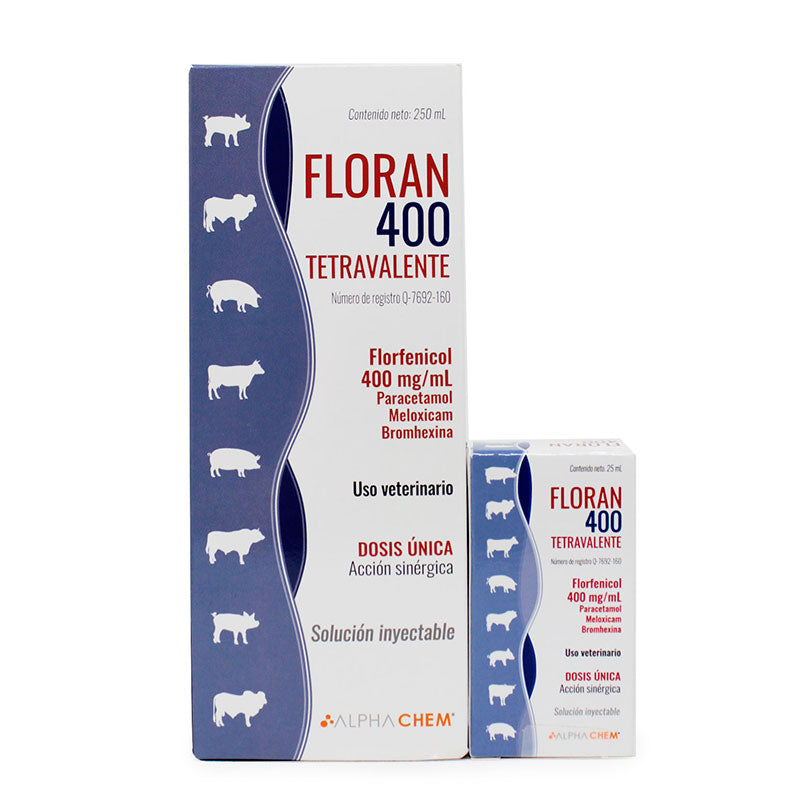 Floran 400 Tetravalente | Antibiótico, Analgésico, Antiinflamatorio ...