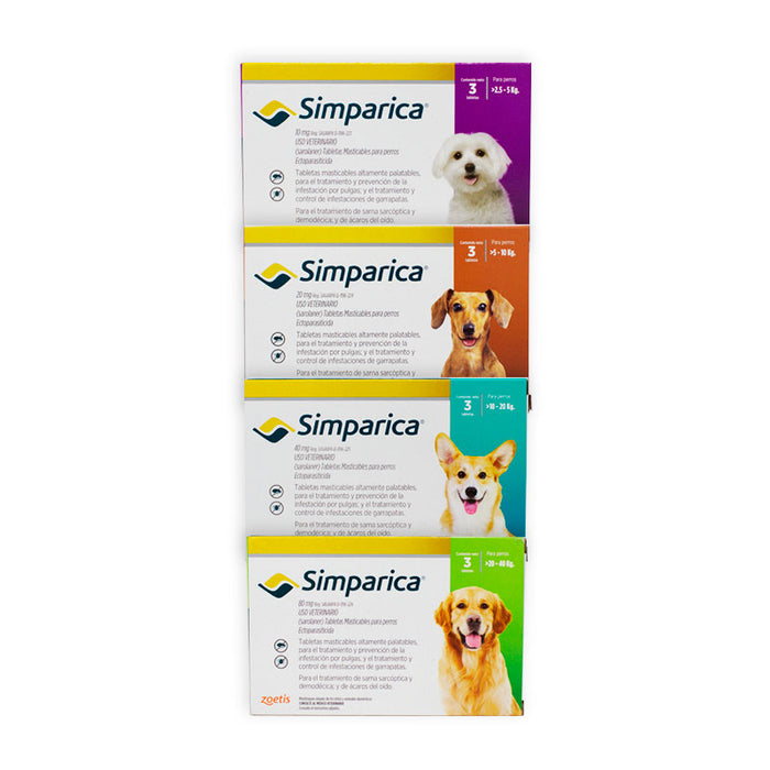 Simparica® 3 Comprimidos | Tienda