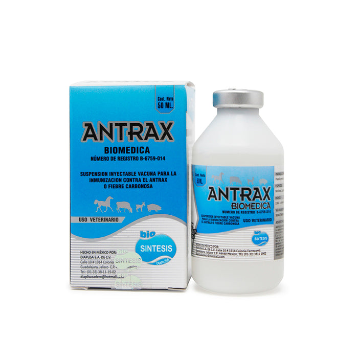 Antrax 50 ml Vacuna para la inmunización contra el antrax o fiebre carbonosa Difesa