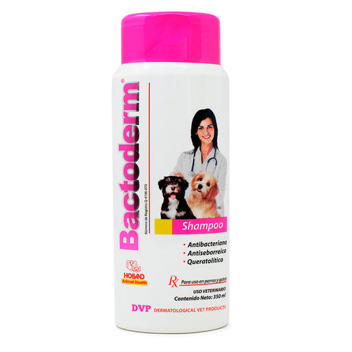 Bactoderm 350 ml Shampoo Antibacteriano Antiséptico y Queratolítico Difesa