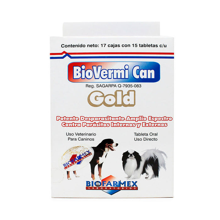 Bio Vermi-Can-Gold Desparasitante de amplio espectro Difesa