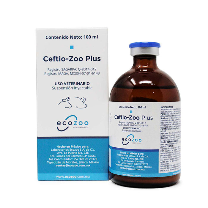 Ceftio Zoo Plus 100 ml Antimicrobiano Difesa