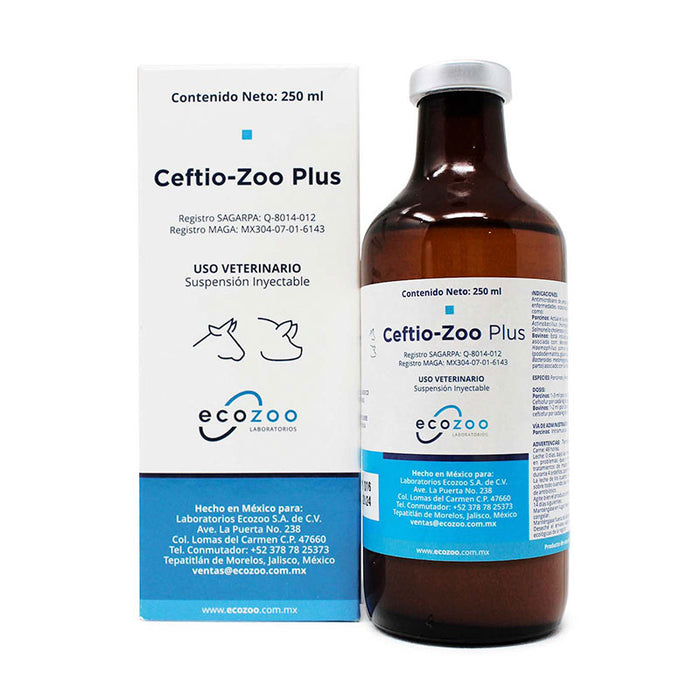 Ceftio Zoo Plus 250 ml Antimicrobiano Difesa