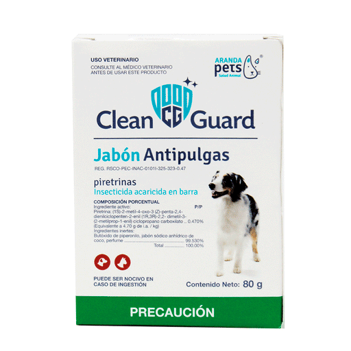 Clean Guard Jabón Antipulgas Insecticida acaricida en barra Difesa