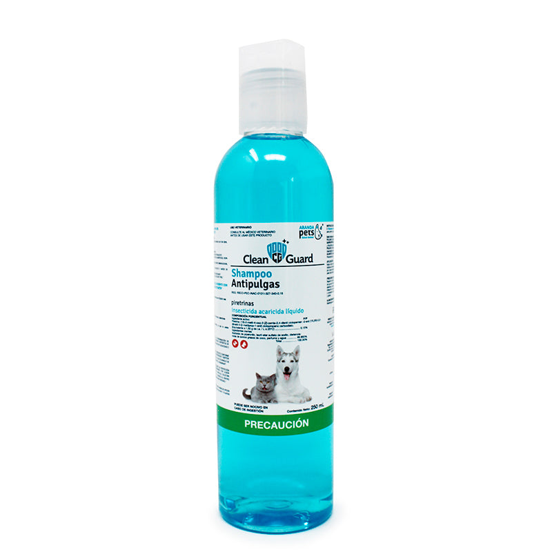 Clean Guard Shampoo Antipulgas 250 ml Champú Antipulgas Difesa