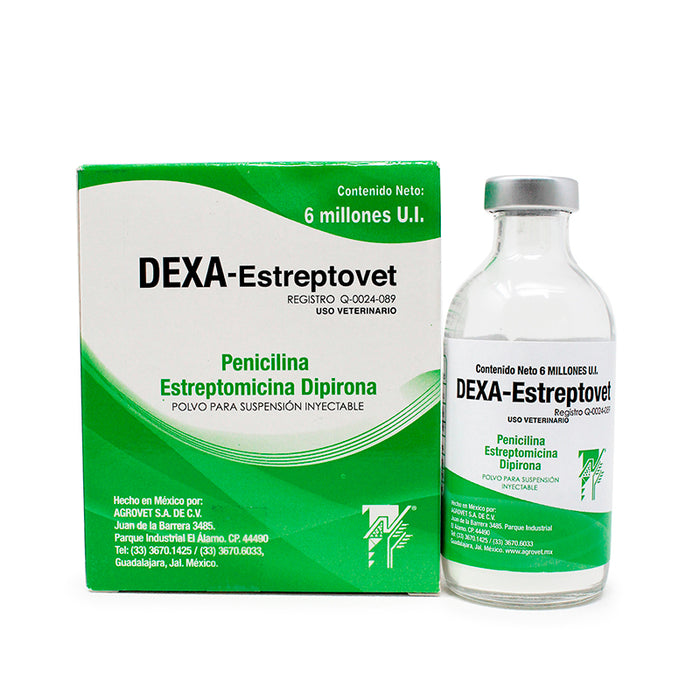 Dexa-Estreptovet 6 millones, Penicilina, Estreptomicina, Dipirona Difesa