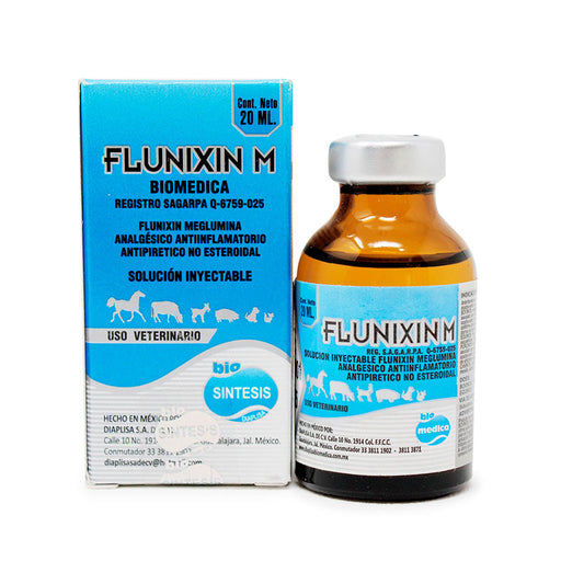 Flunixin M 20 ml Analgésico, Antipirético y Antiinflamatorio efecto prolongado sin esteroides Difesa