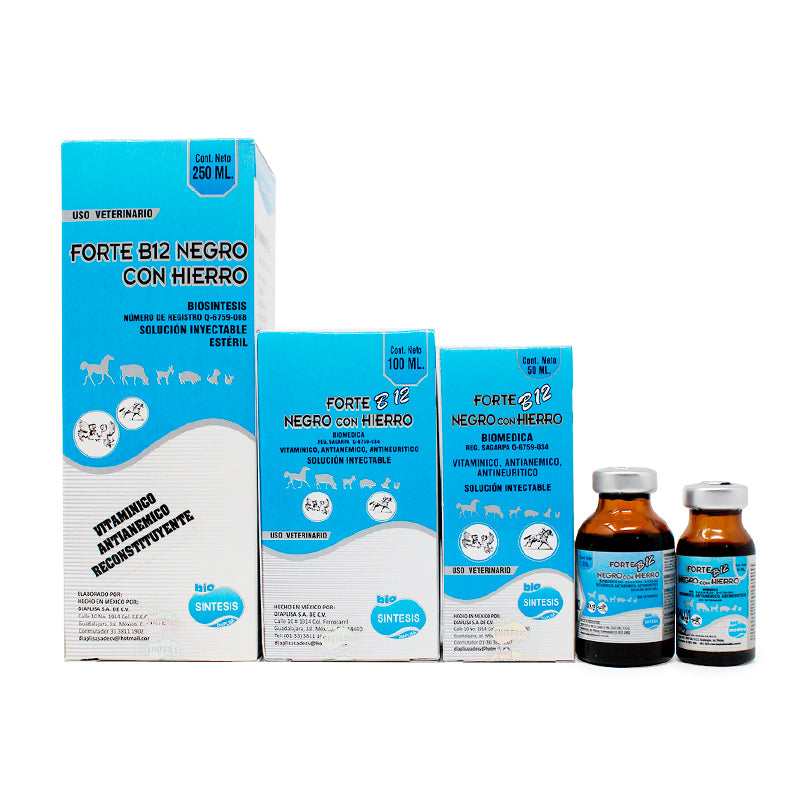 FORTE B12 NEGRO CON HIERRO | Vitamínico | Antianémico Reconstituyente ...