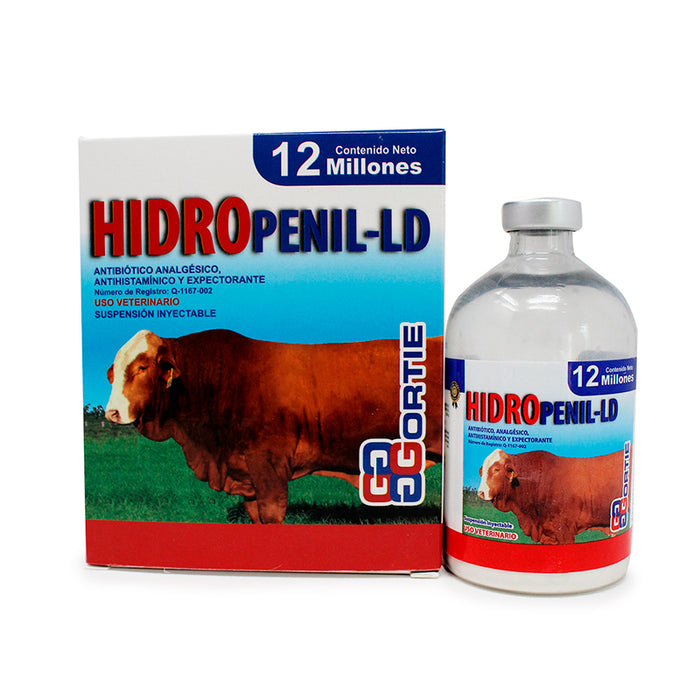 Hidropenil-LD 12 millones Antibiótico, Analgésico, Antihistaminico y Expectorante Difesa
