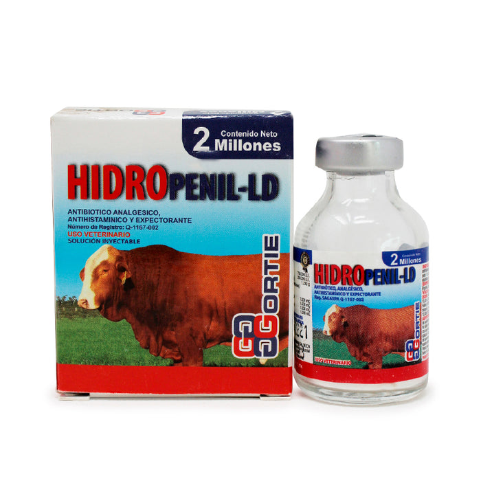 Hidropenil-LD 2 millones Antibiótico, Analgésico, Antihistaminico y Expectorante Difesa