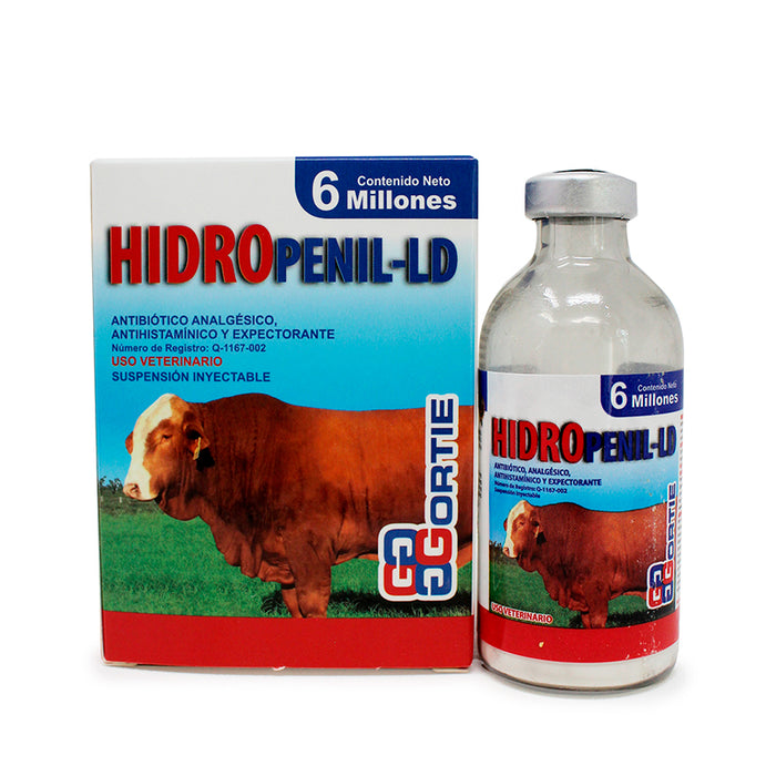 Hidropenil-LD 6 millones Antibiótico, Analgésico, Antihistaminico y Expectorante Difesa