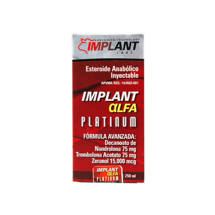 Implant Alfa Platinum 250 ml Esteroide Anabólico Difesa