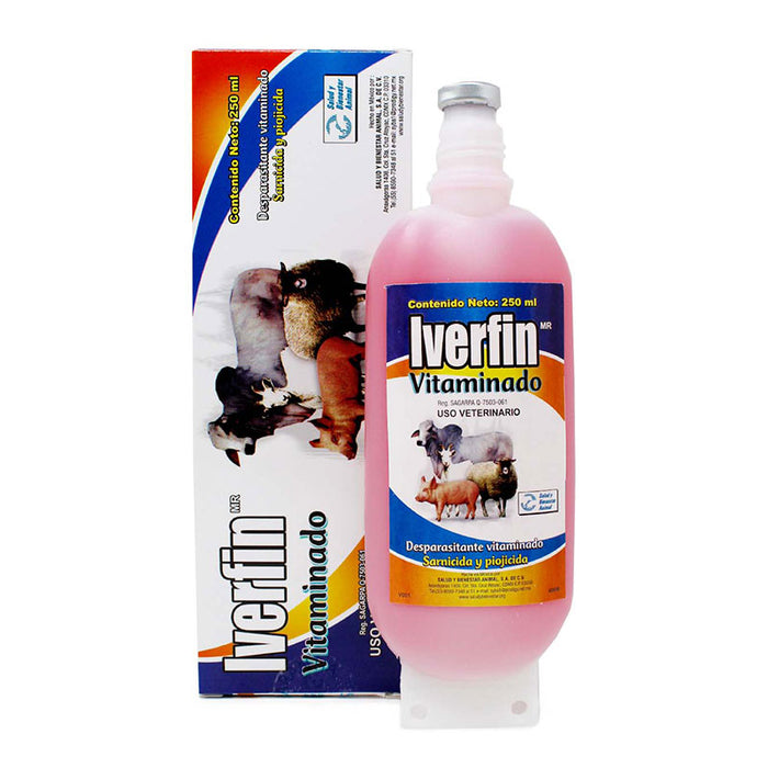 Iverfin vitaminado 250 ml Desparasitante vitaminado Difesa