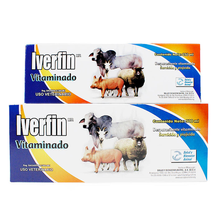 Iverfin vitaminado desparasitante salud y bienestar animal difesa