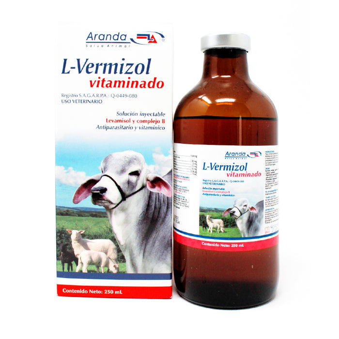 L-Vermizol Vitaminado 250 ml Antiparasitario y Vitamínico Difesa