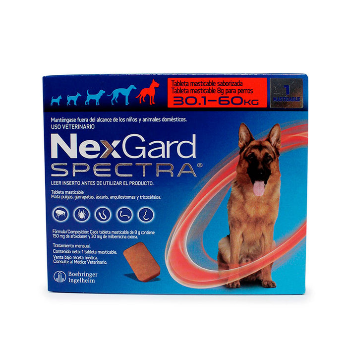 NexGard-Spectra 30.1-60 kg Desparasitante interno y externo Difesa