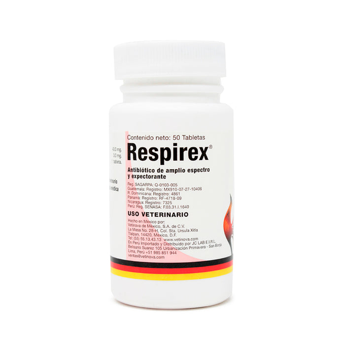 Respirex 50 Tabletas Antibiótico Difesa