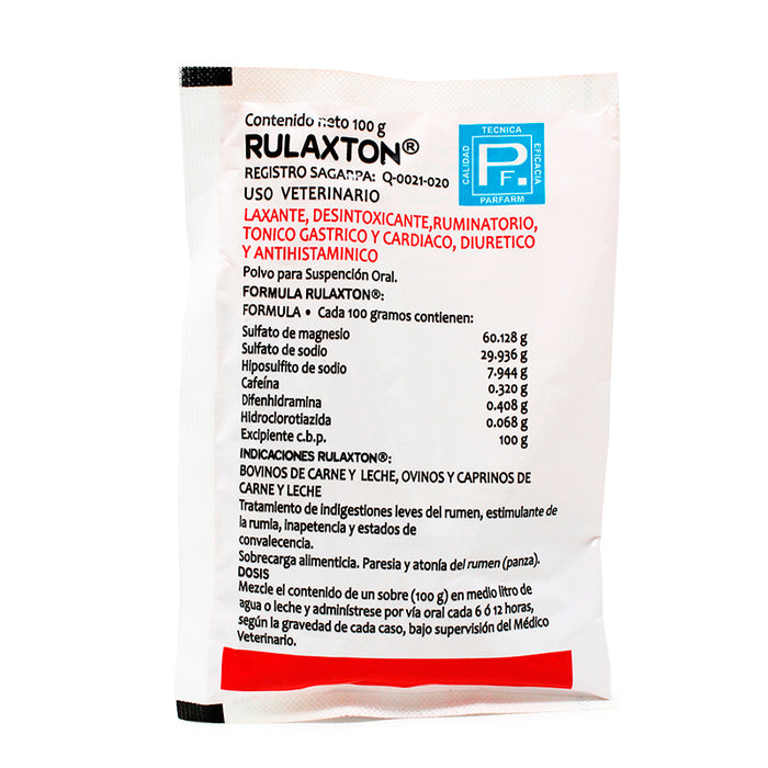 Rulaxton 100 g Laxante Desintoxicante Antihistamínico Difesa