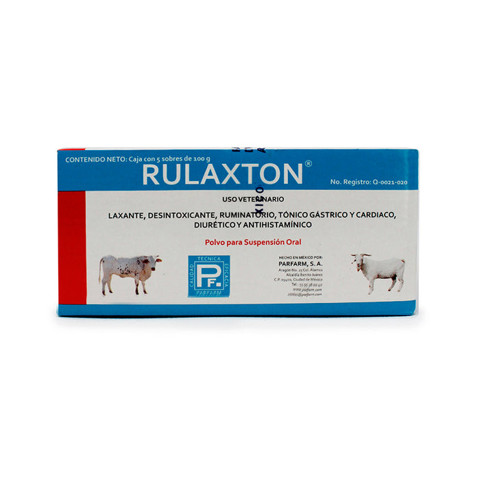 Rulaxton 5 Sobres Laxante Desintoxicante Antihistamínico Difesa