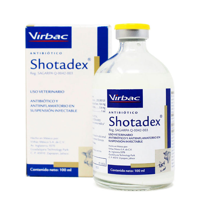 shotadex antibiotico y antiinflamatorio virbac
