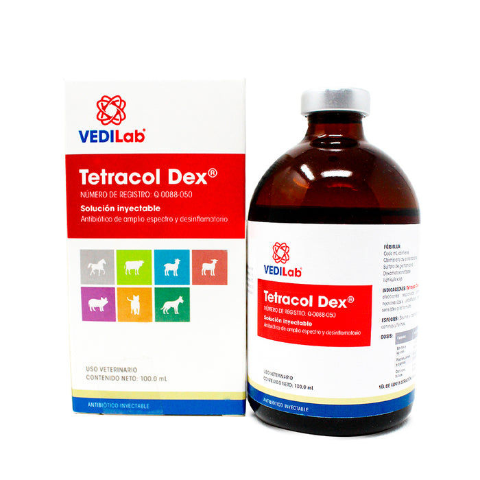 Tetracol Dex 100 ml Antibiótico Desinflamatorio Difesa 