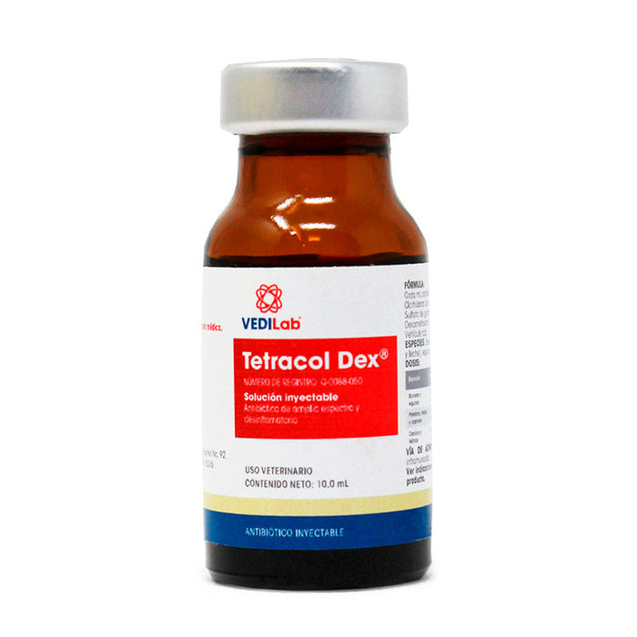 Tetracol dex antibiotico con antiinflamatorio 10 ml