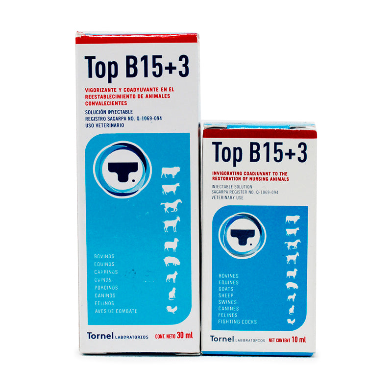 Top-B15+3 Vigorizante y Coadyuvante En El Restablecimiento De Animales Convalecientes. Difesa