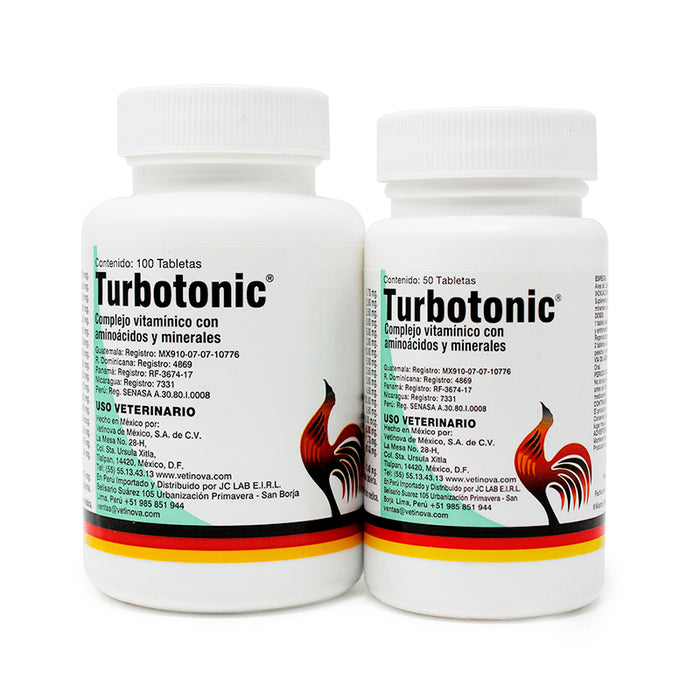 Turbotonic complejo vitaminico con aminoacidos y minerales vetinova difesa tabletas