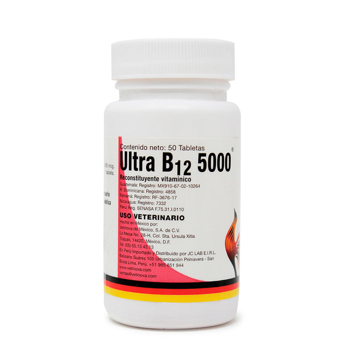 Ultra B12 5000 50 tabletas Reconstituyente Vitamínico Difesa vetinova