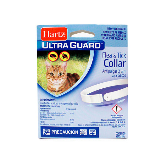 Ultra Guard para Gatos 15 g Collar Antipulgas y garrapatas Difesa