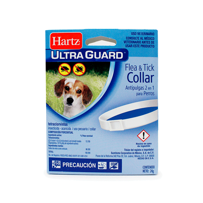 Ultra Guard perros 24 g Collar antipulgas y garrapatas para perros Difesa
