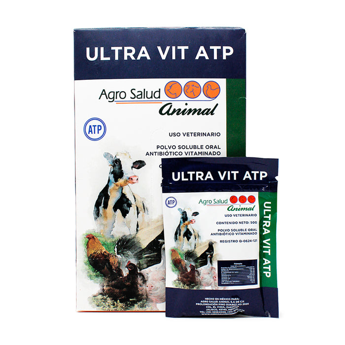 Ultra VIT ATP 50 g Antibiótico vitaminado Difesa