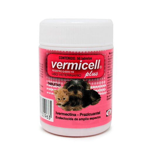 Vermicell Plus 50 tabletas Endectocida de amplio espectro Difesa