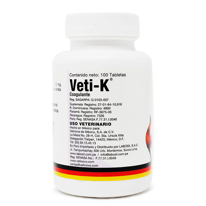 Veti-K Auxiliar en casos de hemorragias vetinova difesa coagulante