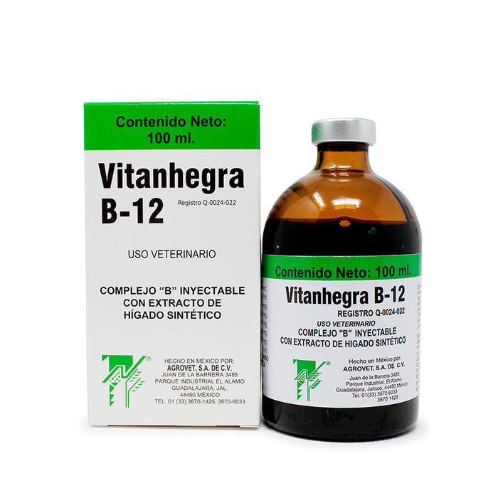 Vitanhegra B12 100 ml Complejo B con extracto de Hígado Sintético Difesa