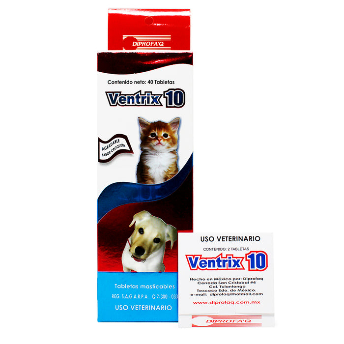 Vnetrix-10 40 tabletas Desparasitante Difesa