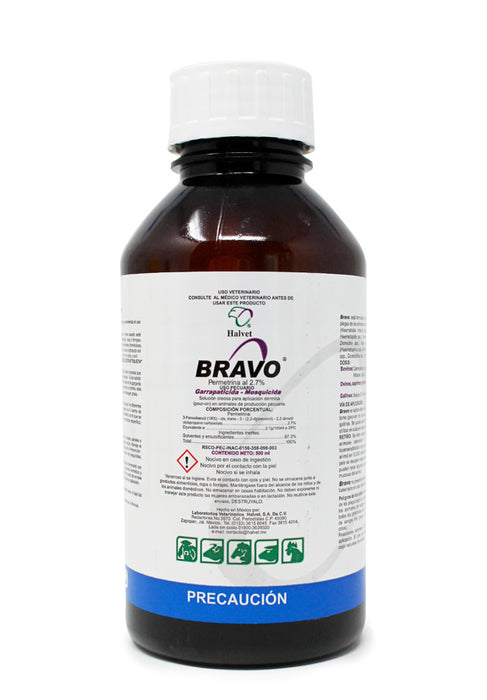 Bravo® Permetrina 2.7% Pour On, Mosquicida y Garrapaticida