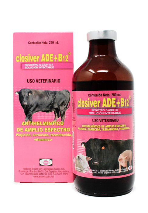 Closiver ADE + B12 antihelmintico vitaminado antiparasitario