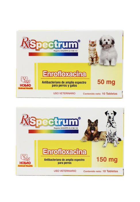 RX Spectrum Enrofloxacina antibacteriano