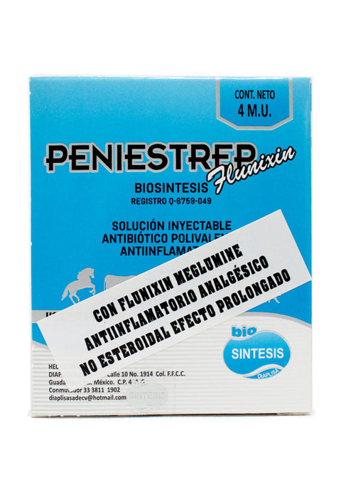 peniestrep flunixin antibiotico antiinflamatorio analgesico