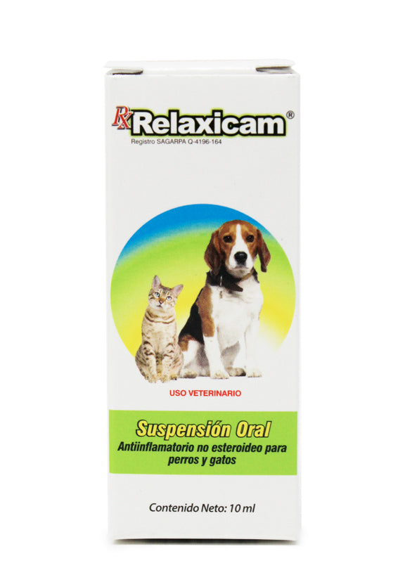 Relaxicam suspension oral antiinflamatorio para perros y gatos