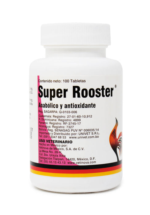 Super rooster anabolico y antioxidantes 50 tabletas