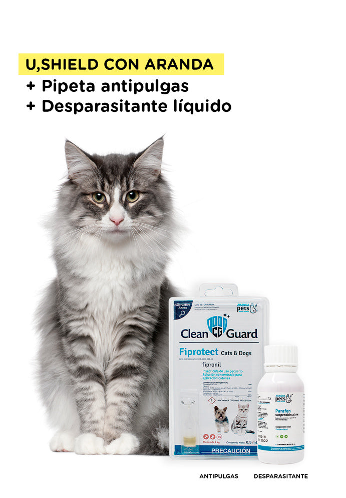 U,SHIELD Con Fiprotect para Gatos - Distribuciones Febac